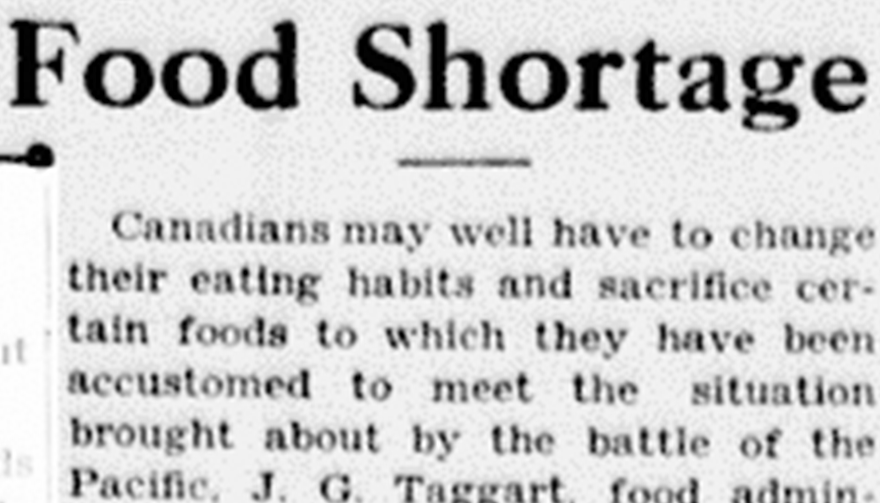 Article on rationing in the Carbon Chronicle, mar. 12, 1942