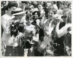 Red Deer Archives, P2318; Queen Elizabeth II in Red Deer, 1990