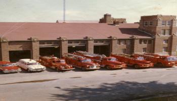 Red Deer Archives, P3324; Fire Hall, 1962