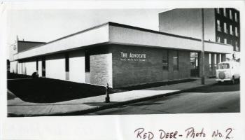 Red Deer Archives, P5182; Red Deer Advocate building, 1972