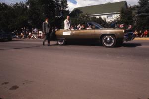 Red Deer Archives, S2745; Governor General Roland Michener in the Westerner Parade, 1972