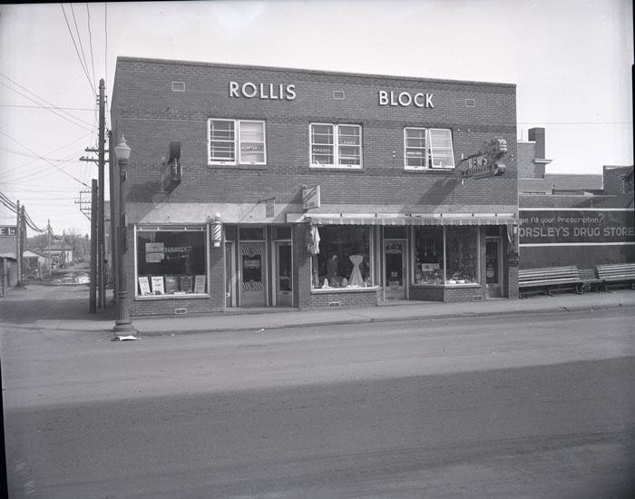 Photo of Rollis Block building circa 1953
