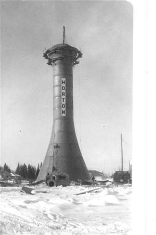 Construction of Horton Water Spheriod 1957
Credit: Red Deer & District Archives/City of Red Deer Engineering department fonds