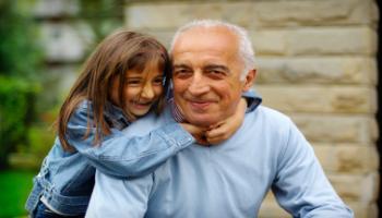 Girl with Grandpa