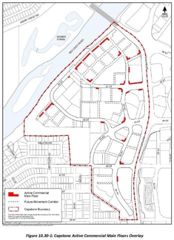 Existing Zoning Bylaw Active Commercial Main Floor Overlay
