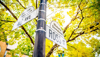 Downtown Identity Project street signs