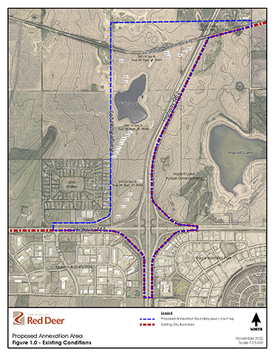 View a full size map of the Hazlett West Lands Annexation