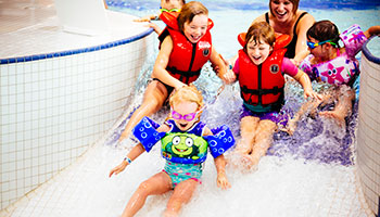 Kids at Collicutt slide