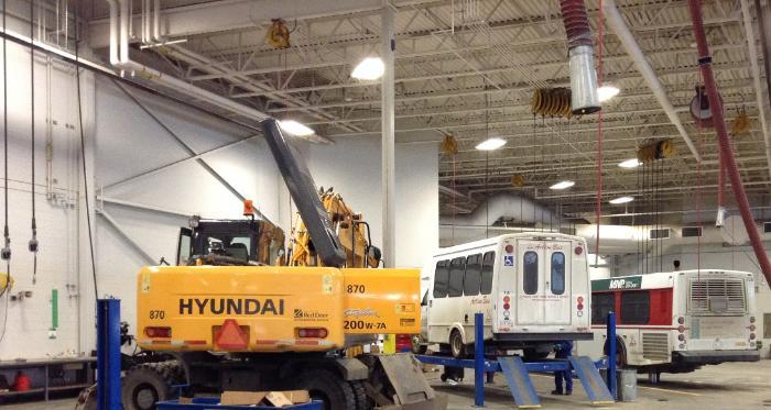 A photo of vehicles in the Garage