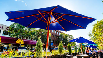 Ross Street Patio Umbrella in the summer