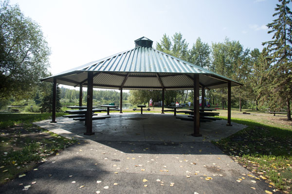 View of Mckenzie picnic shelter 