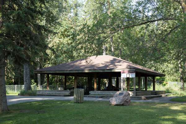 View of the Rotary Park Shelter