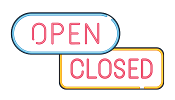 Open and Closed neon signs